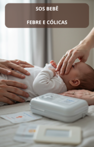 Ferramenta SOS Bebê: Protocolos para febre, cólicas, engasgos e quedas.
